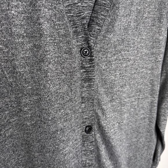 Cuddl Duds Seriously Soft Three Button Front Cardigan Size PXL Heathered Gray - Picture 6 of 10